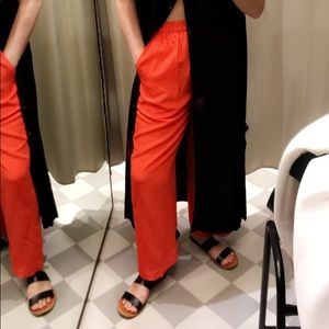 & OTHER STORIES Orange red silky trousers